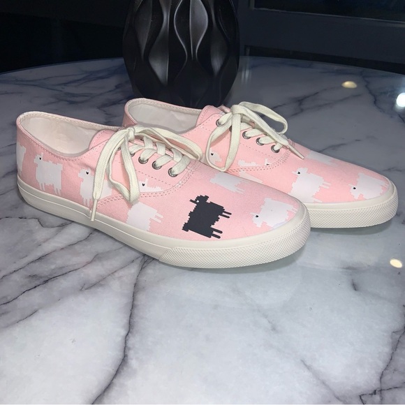 Sperry x Warm & Wonderful Men's 11 Pink Black White Sheep Shoes New - Picture 2 of 9